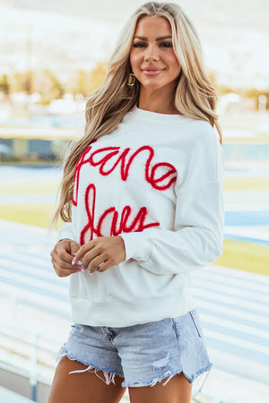 Round Neck Long Sleeve Sweatshirt - Sydney So Sweet