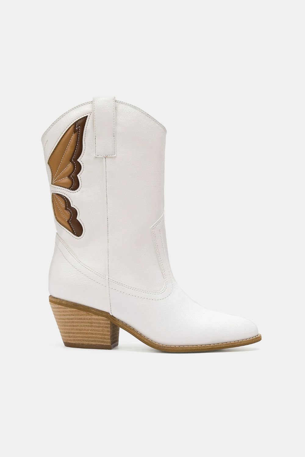 Beast Fashion Butterfly Cut Detail Point Toe Boots - Sydney So Sweet