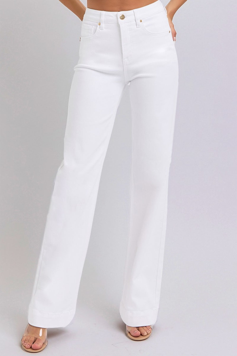 RISEN Full Size High Waist Straight Jeans - Sydney So Sweet