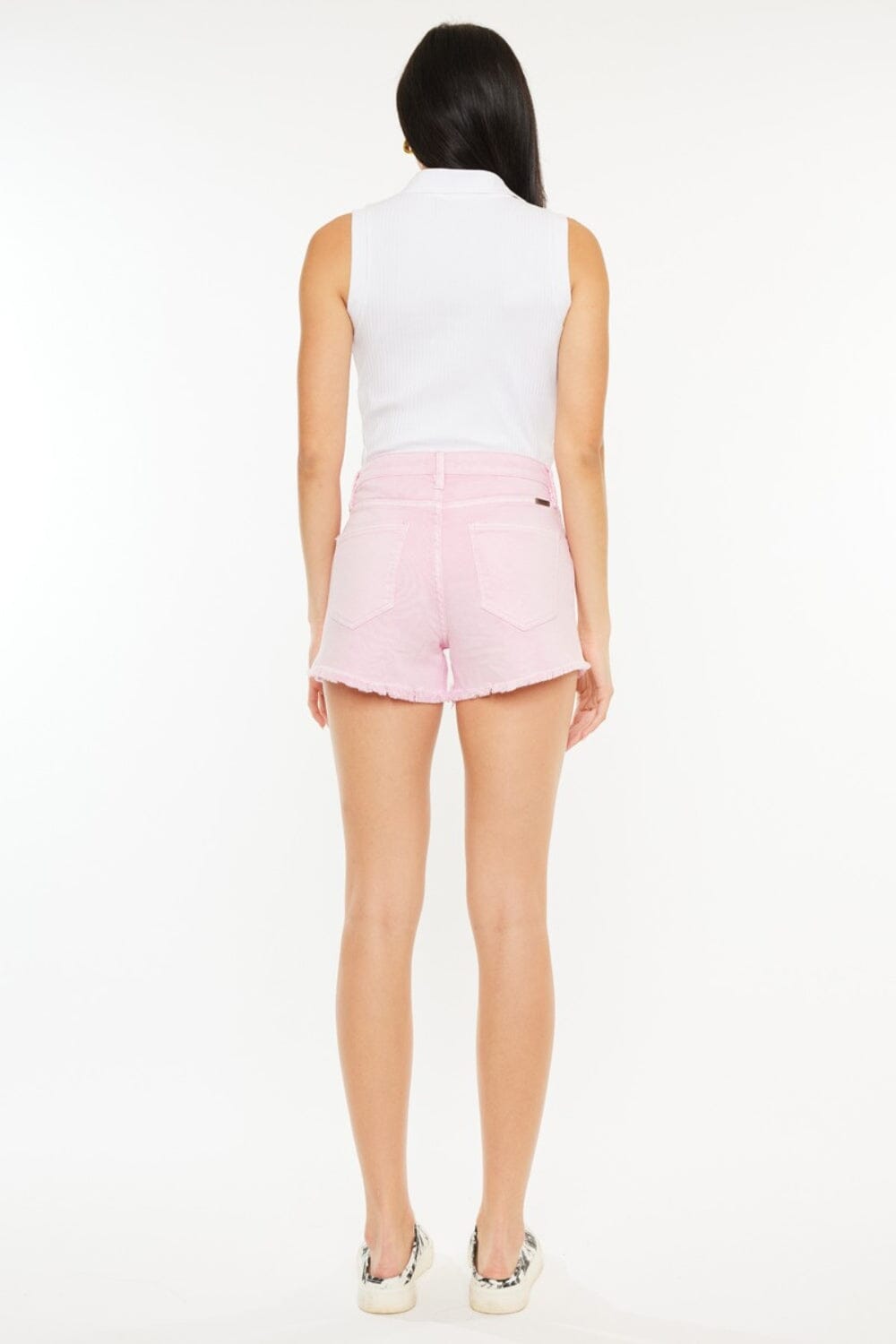 Kancan Raw Hem High Waist Denim Shorts - Sydney So Sweet