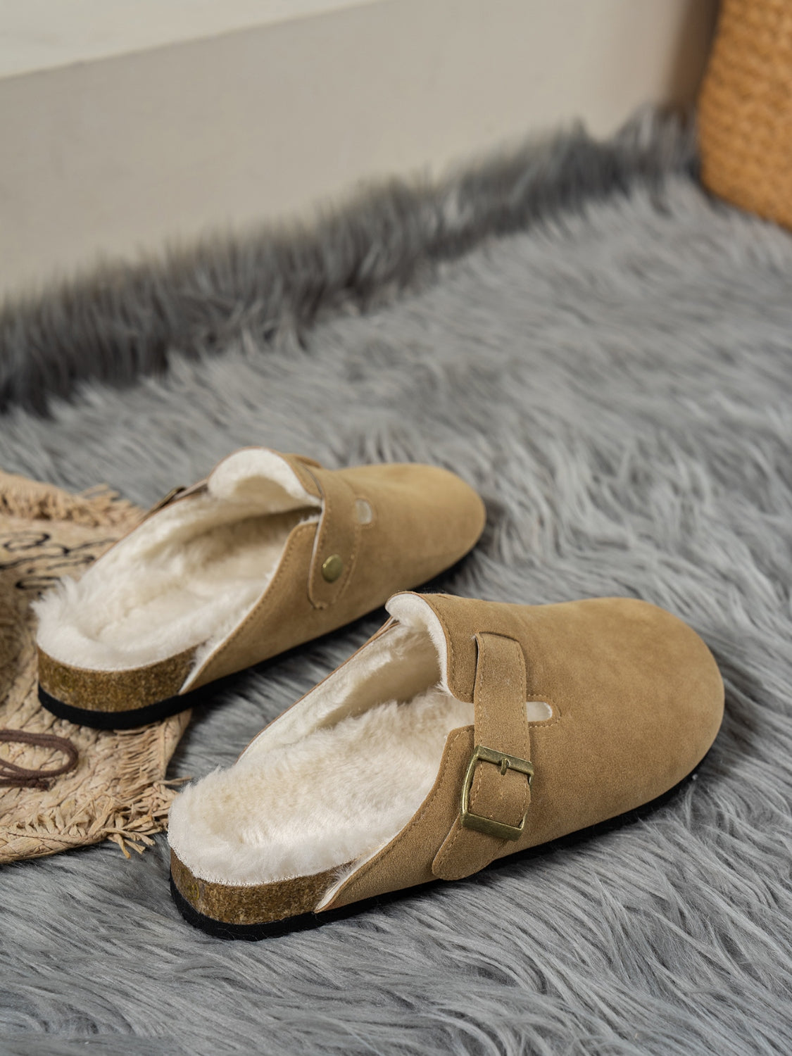 Suede Round Toe Slippers - Sydney So Sweet