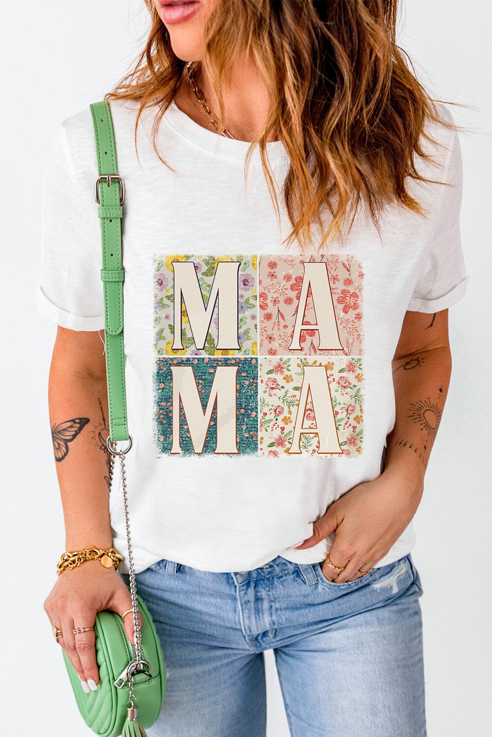 MAMA Round Neck Short Sleeve T-Shirt - Sydney So Sweet