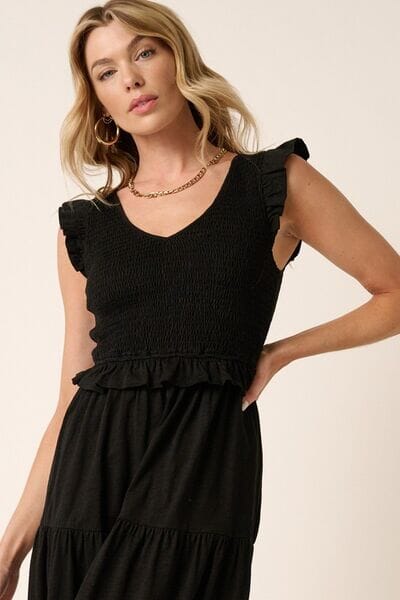 Mittoshop Smocked Ruffled Tiered Midi Dress - Sydney So Sweet