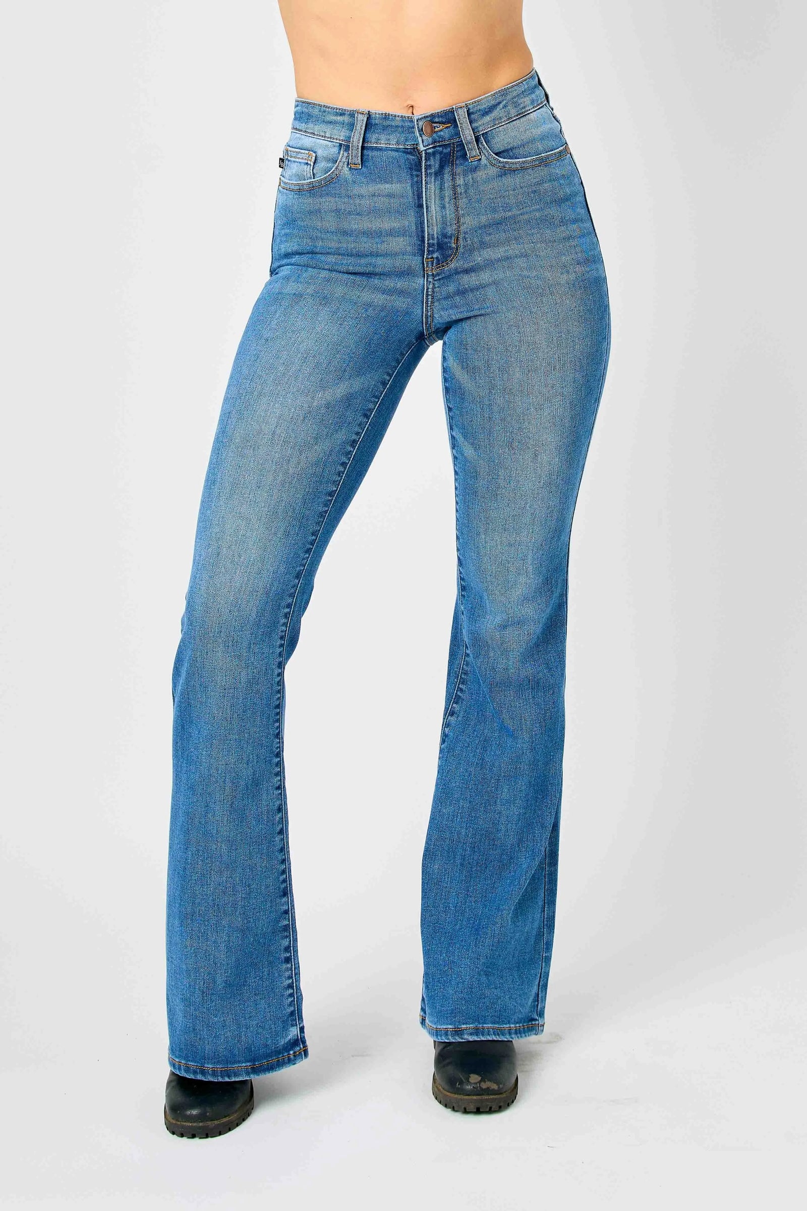 Judy Blue Full Size Hw Classic Flare Jeans Plus Size - Sydney So Sweet