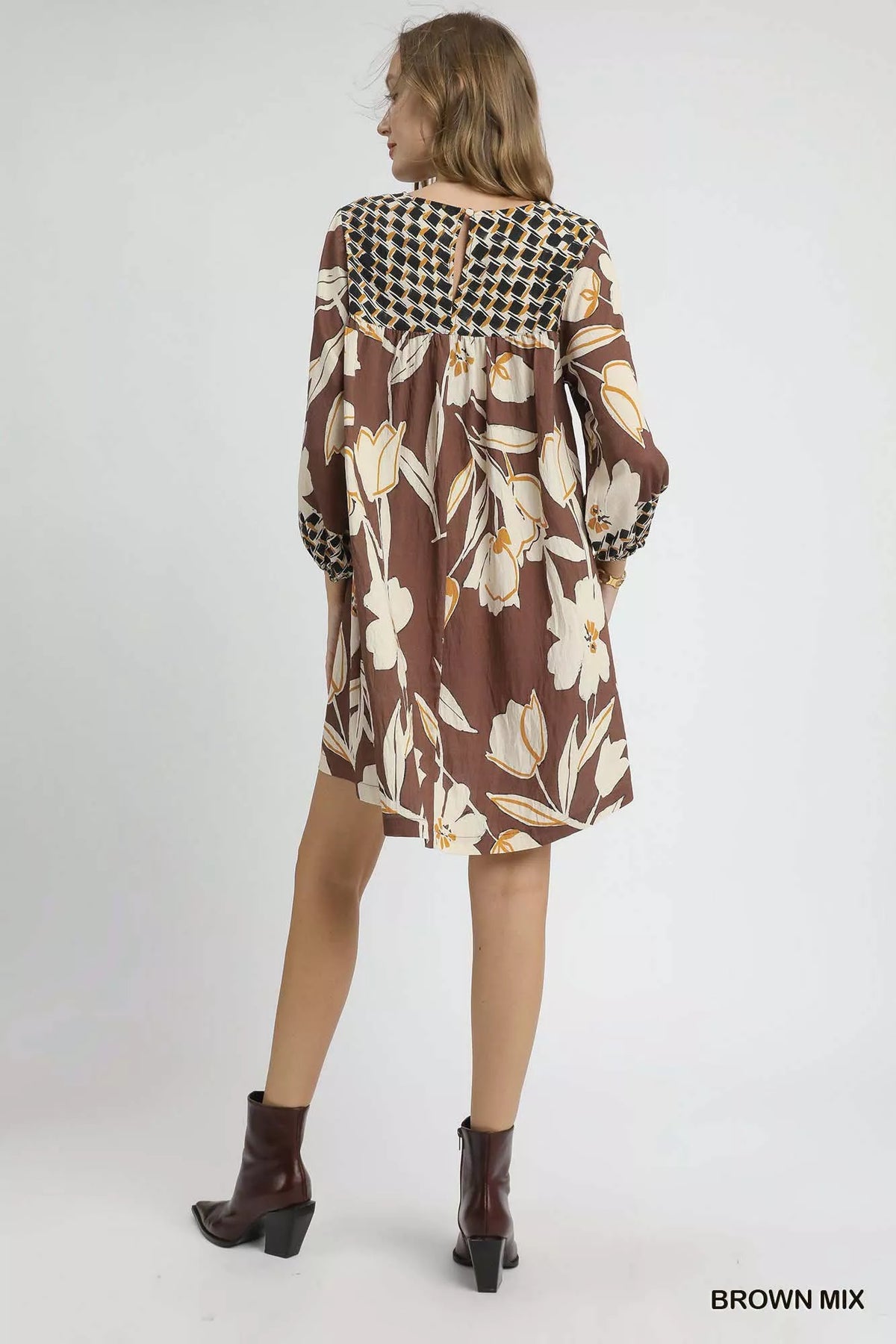 Umgee Floral High-Low Babydoll Dress - Sydney So Sweet