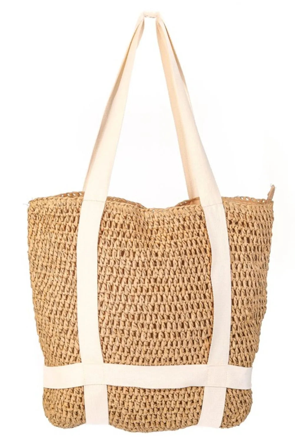 Fame Straw Braided Hat Carrier Tote Bag - Sydney So Sweet