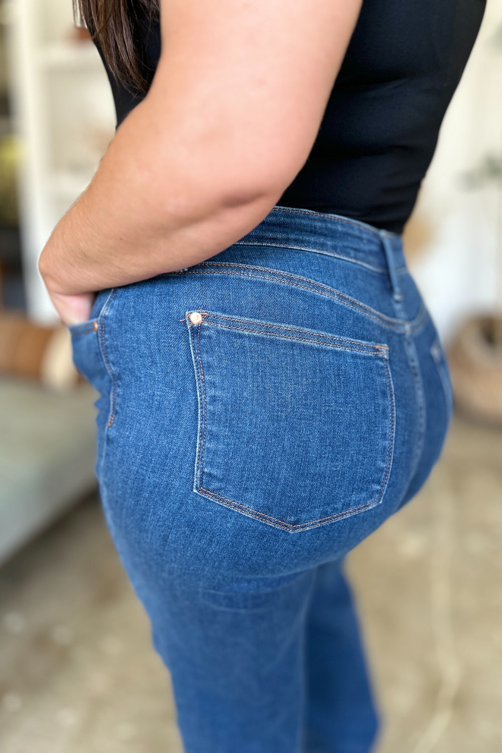 Judy Blue Full Size High Rise Straight Jeans - Sydney So Sweet