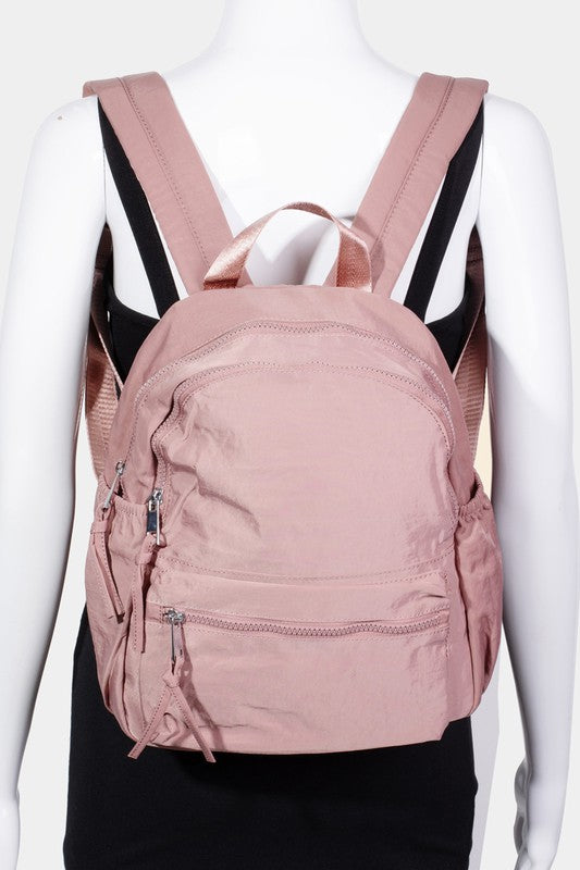 Fame Nylon Multi Pocket Backpack Bag - Sydney So Sweet