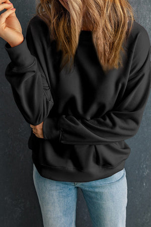 Round Neck Dropped Shoulder Sweatshirt - Sydney So Sweet