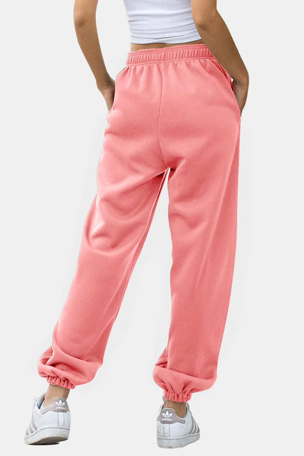 Elastic Waist Joggers with Pockets - Sydney So Sweet