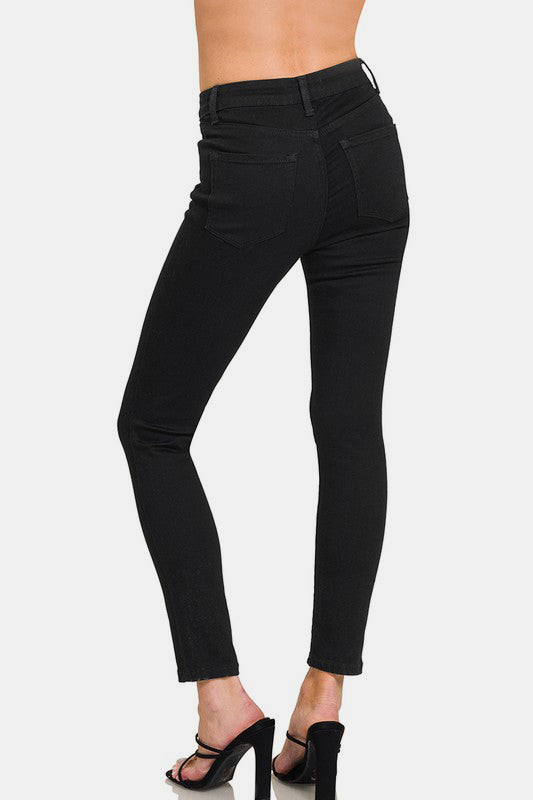 Zenana High Rise Skinny Jeans with Pockets - Sydney So Sweet