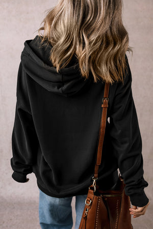 Drawstring Pocketed Long Sleeve Hoodie - Sydney So Sweet