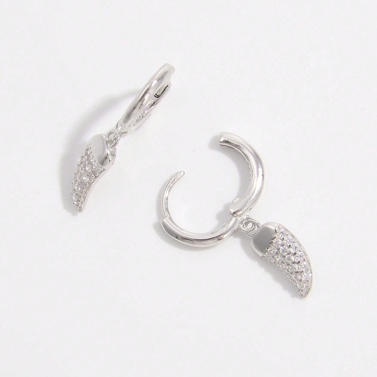 925 Sterling Silver Zircon Chili Shape Earrings - Sydney So Sweet