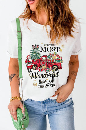 The Most Wonderful Time of the Year Women's Short Sleeve Graphic T-Shirt - Sydney So Sweet