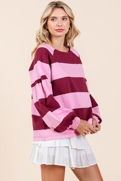 Mittoshop Striped Snap Shoulder Long Sleeve T-Shirt - Sydney So Sweet