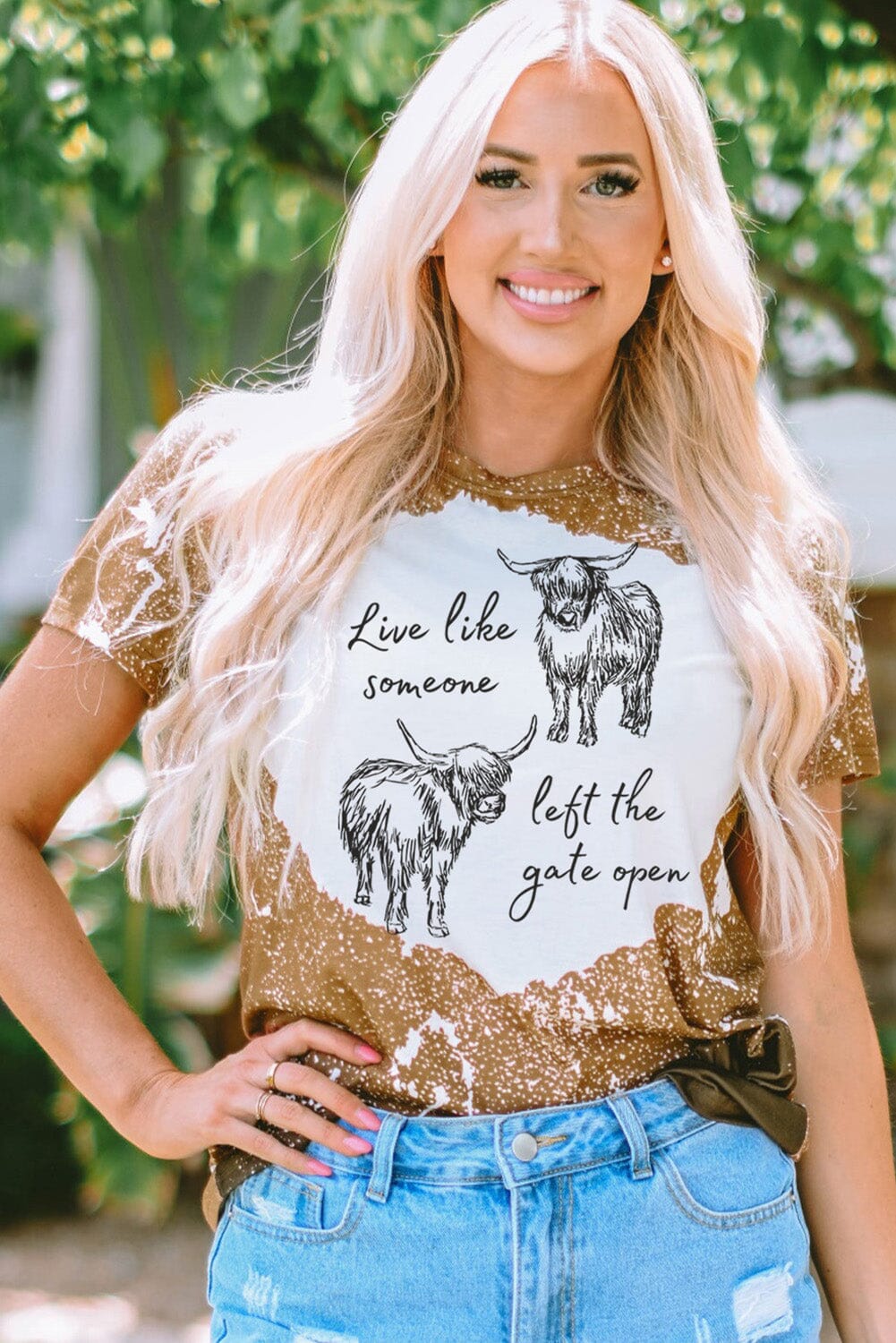 Live Like Someone Left the Gate Open Short Sleeve T-Shirt - Sydney So Sweet