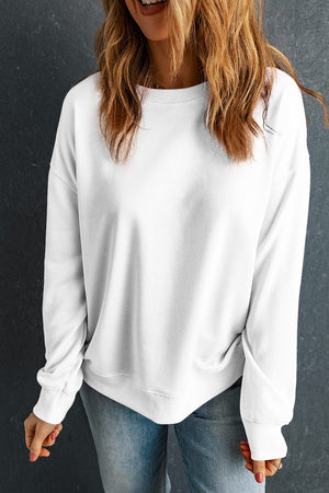 Round Neck Dropped Shoulder Sweatshirt - Sydney So Sweet