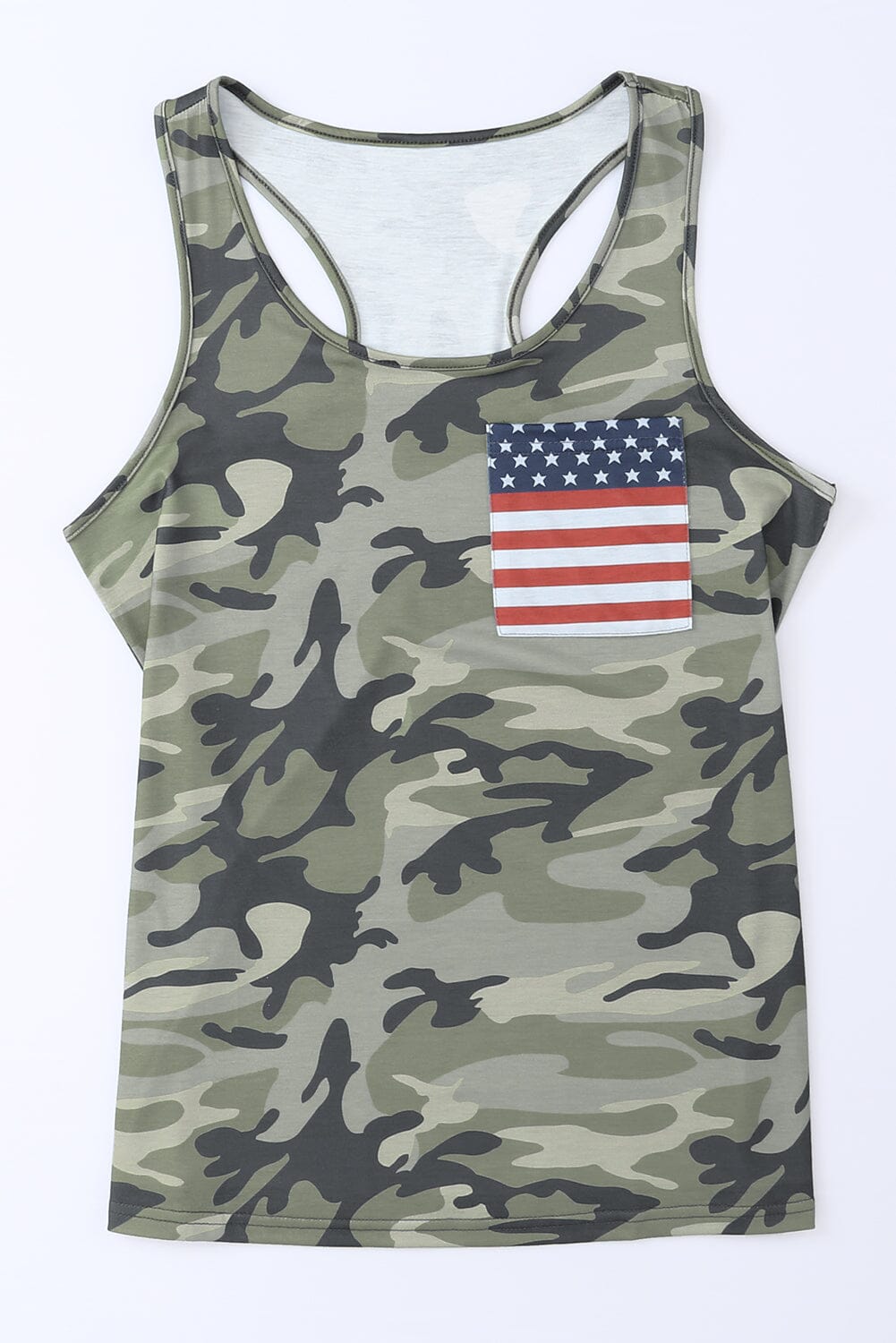 Camouflage Wide Strap Tank - Sydney So Sweet