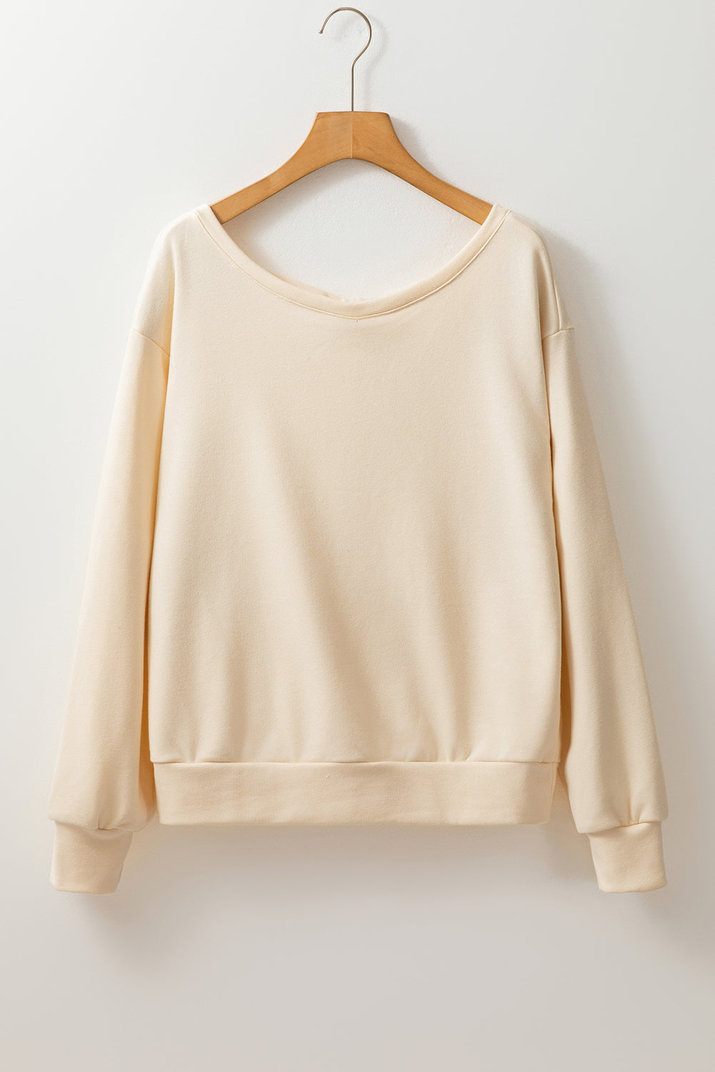 Bow Cutout Round Neck Long Sleeve Sweatshirt - Sydney So Sweet