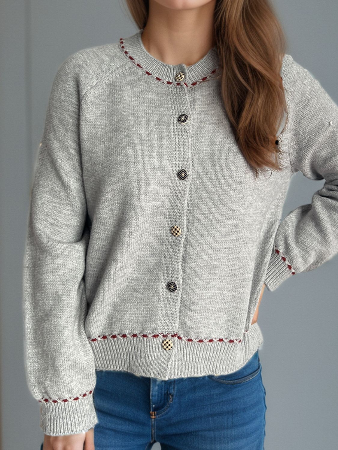 Button Down Long Sleeve Cardigan - Sydney So Sweet