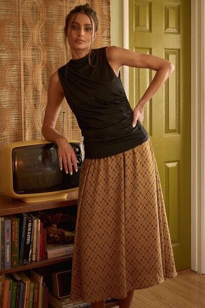 Mittoshop Printed Midi Skirt - Sydney So Sweet