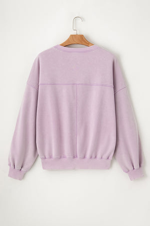 Round Neck Long Sleeve Sweatshirt - Sydney So Sweet