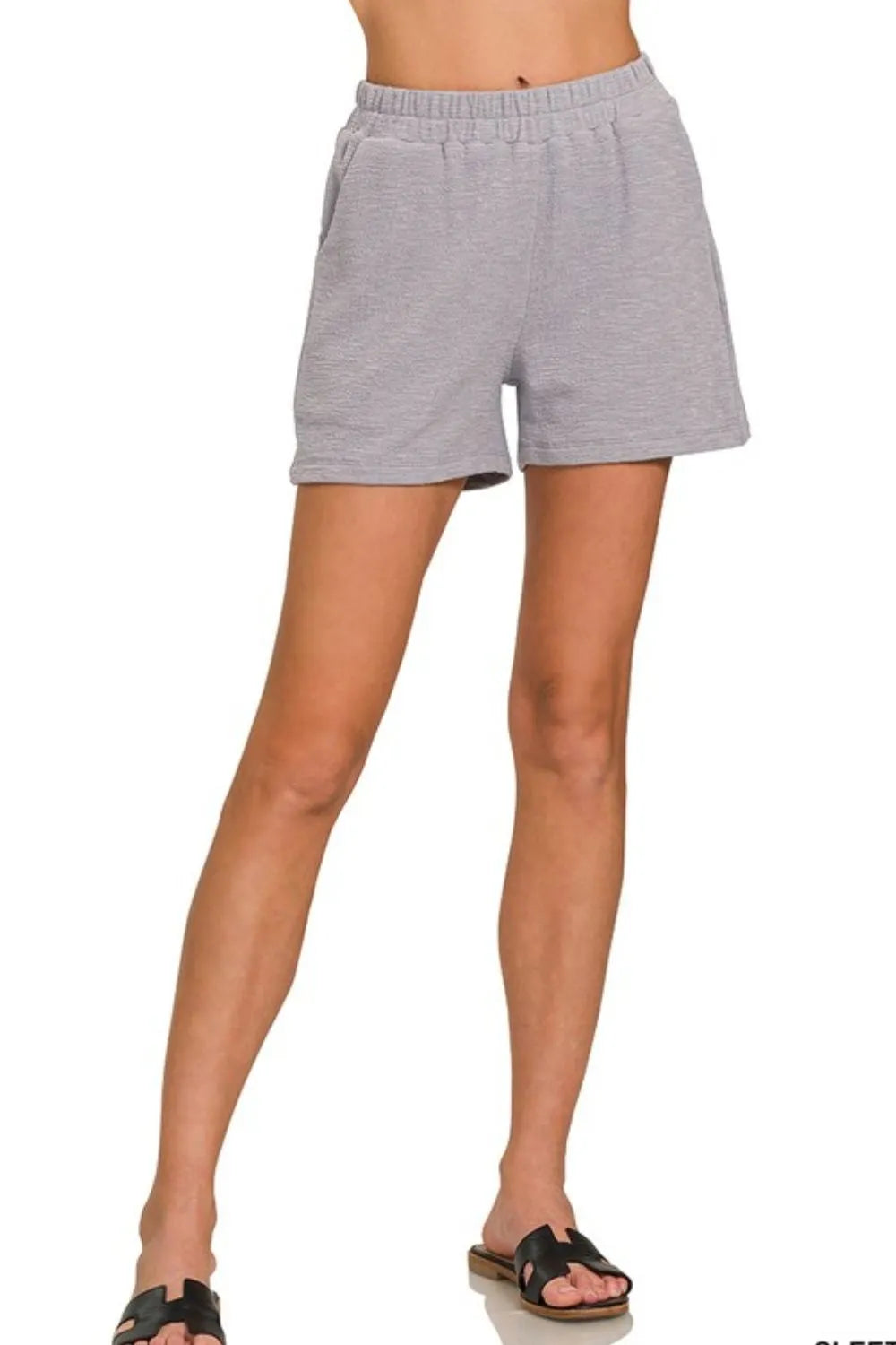 Zenana Cotton Slub Shorts - Sydney So Sweet