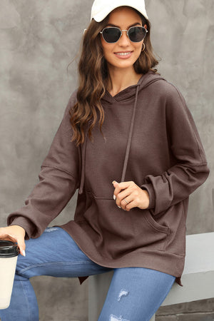 Waffle-Knit Long Sleeve Hoodie - Sydney So Sweet