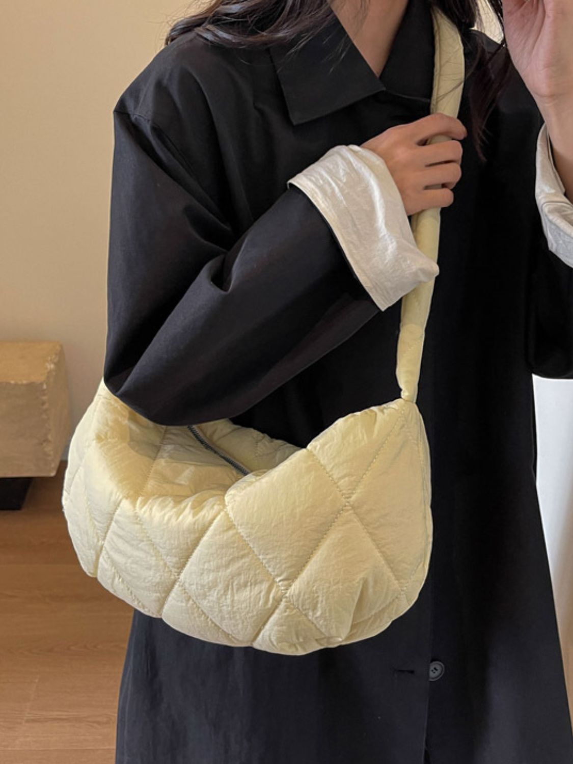 Quilted Polyester Crossbody Bag - Sydney So Sweet