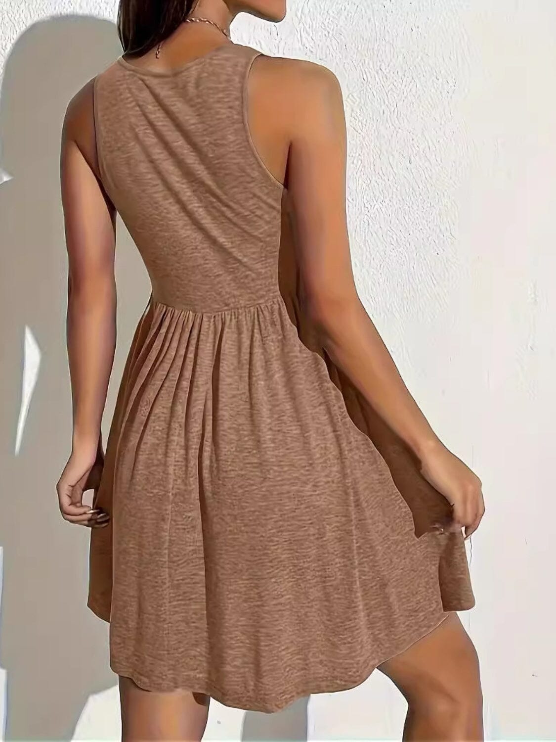 Full Size Square Neck Sleeveless Mini Dress - Sydney So Sweet