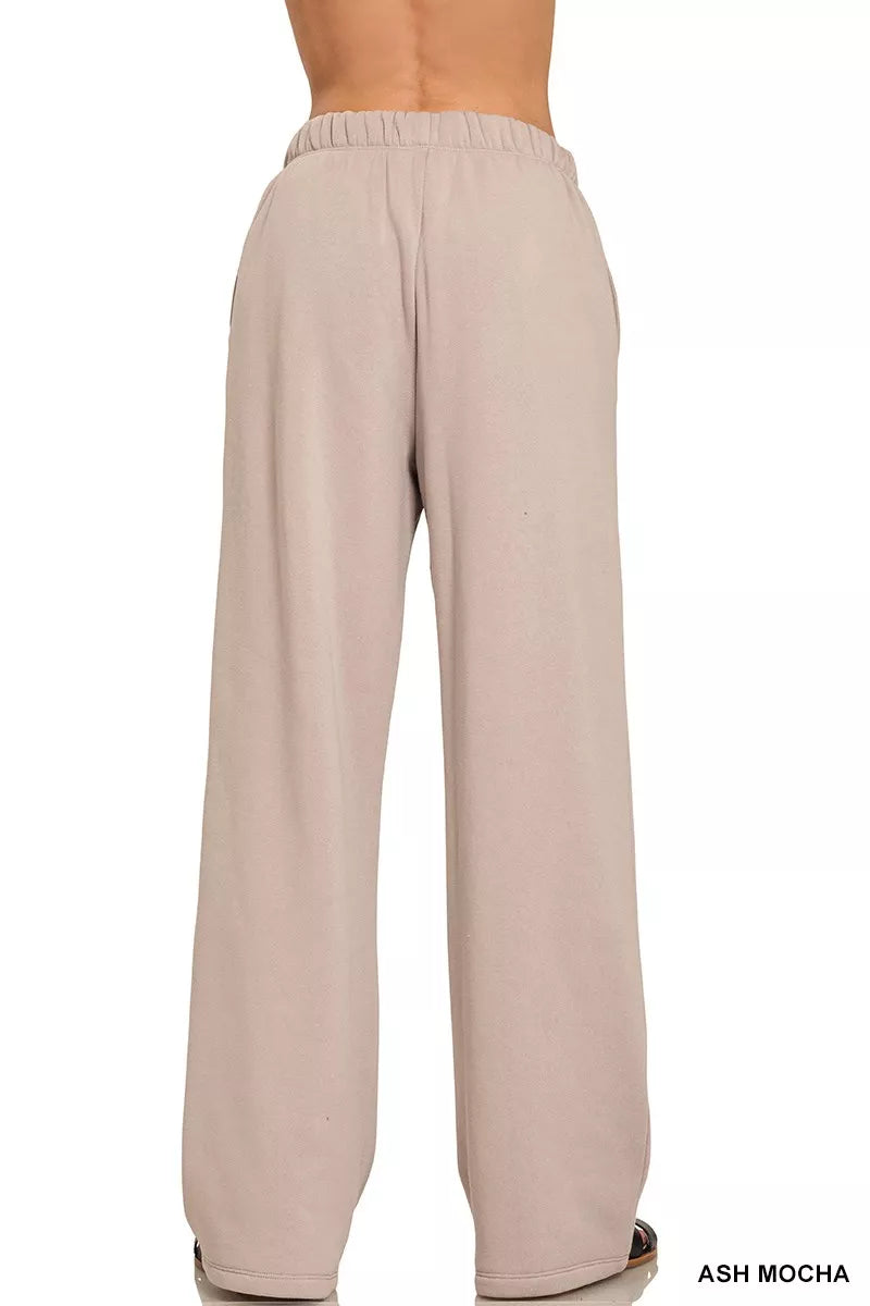 Zenana Fleece Sweatpant with Pockets - Sydney So Sweet