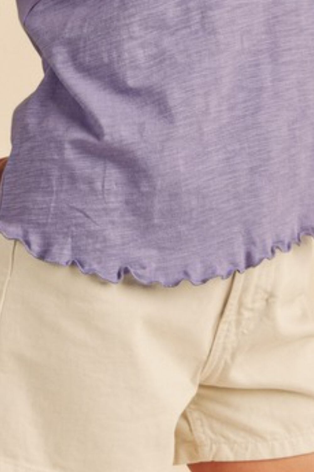 Aemi + Co Lettuce Edge Round Neck Short Sleeve T-Shirt - Sydney So Sweet