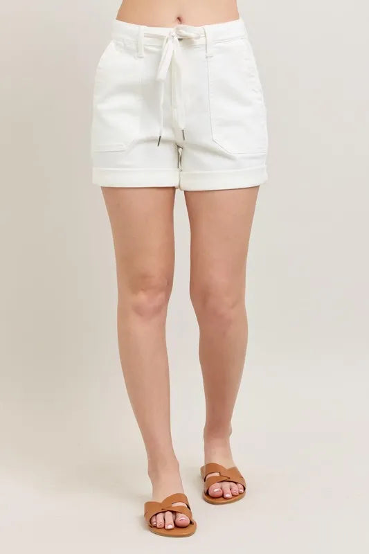 Judy Blue High Waist Cuff Denim Shorts - Sydney So Sweet