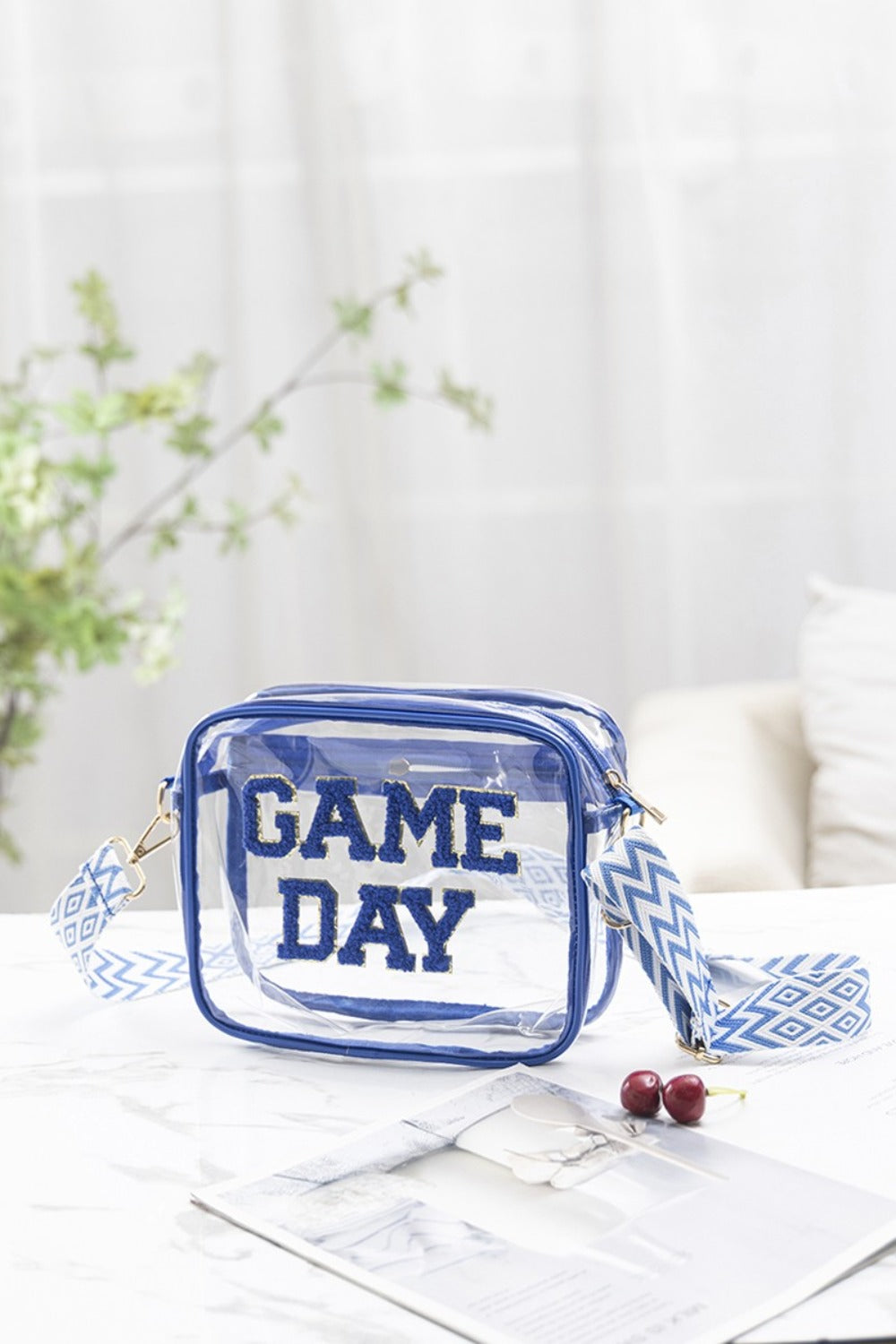 Zenana GAME DAY Stadium Approved Transparent Crossbody Bag - Sydney So Sweet