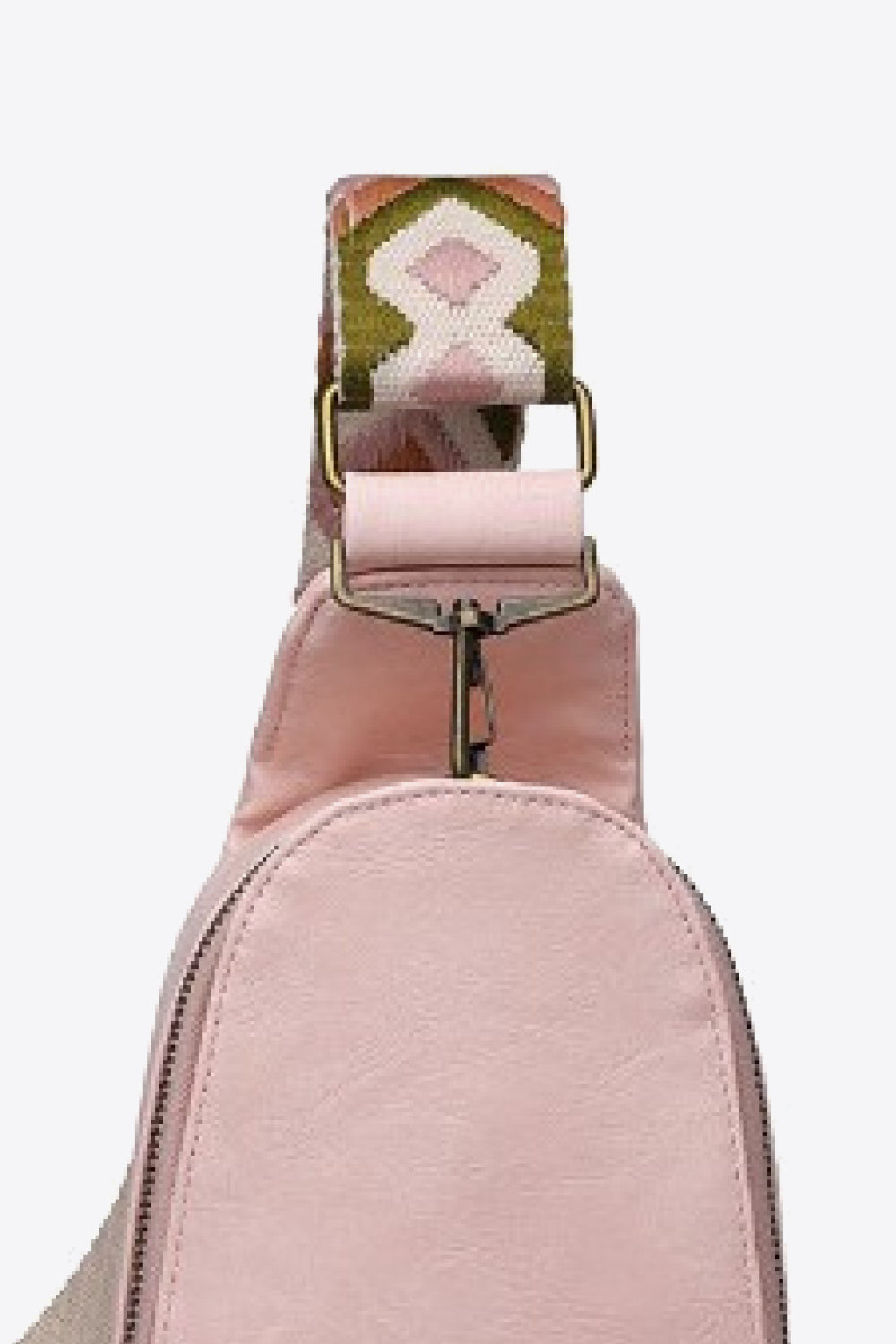 Random Pattern Adjustable Strap PU Leather Sling Bag - Sydney So Sweet