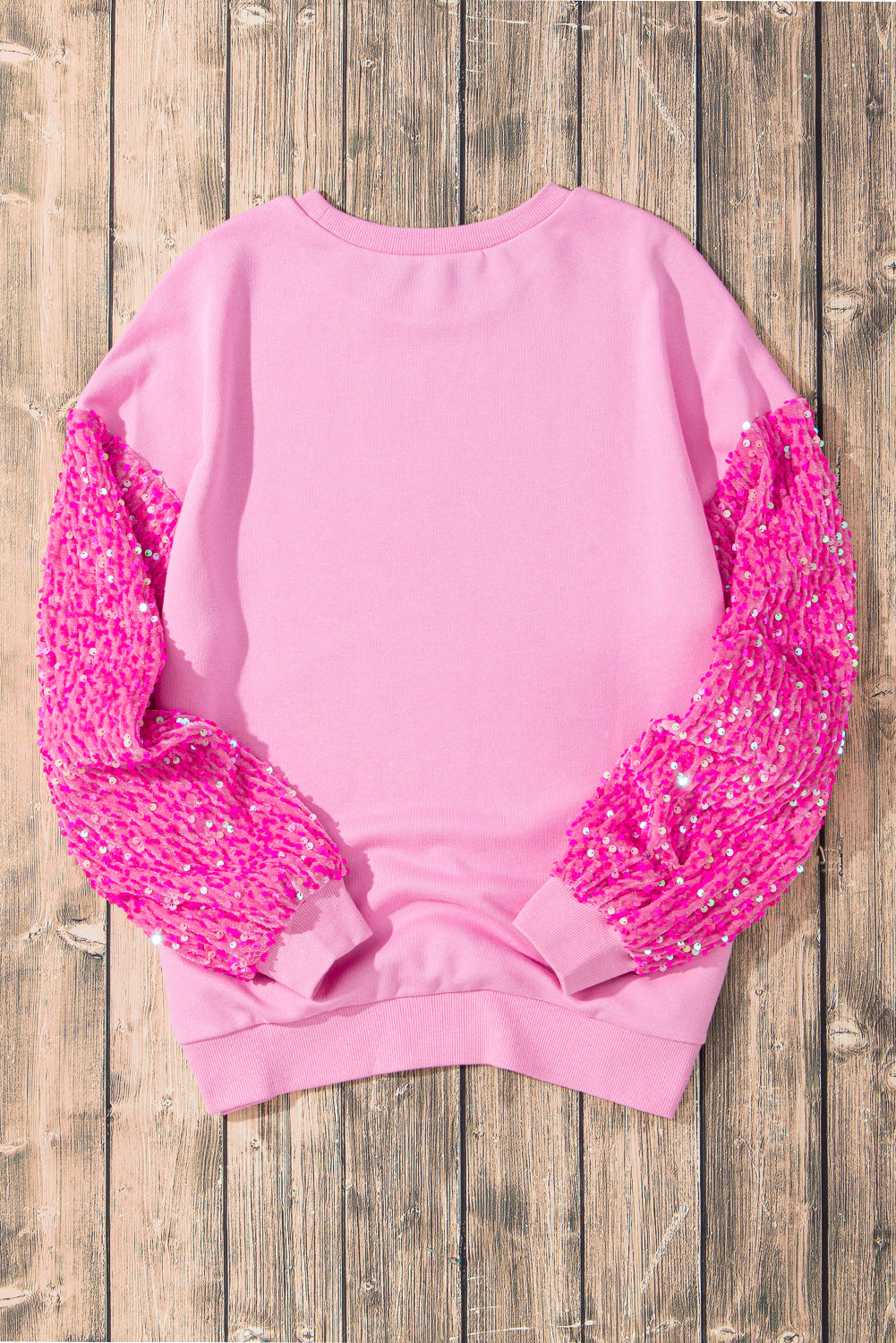 Valentine’s Day Sequin Heart Long Sleeve Sweatshirt - Sydney So Sweet