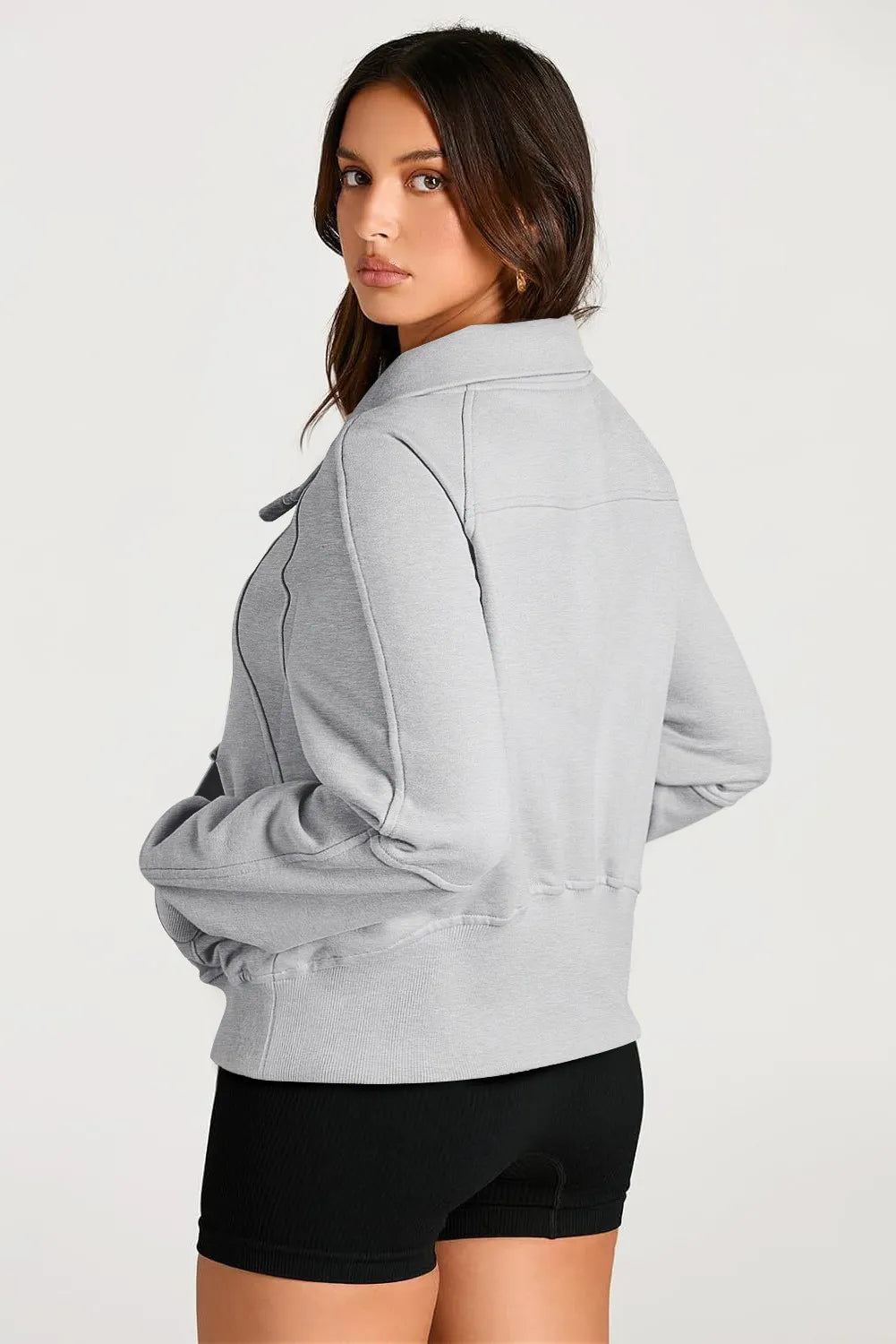 Half Zip Long Sleeve Sweatshirt - Sydney So Sweet