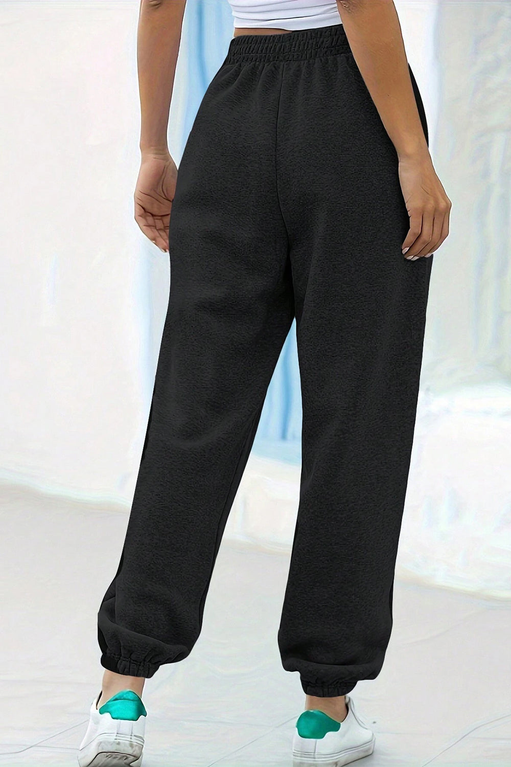 Elastic Waist Joggers with Pockets - Sydney So Sweet