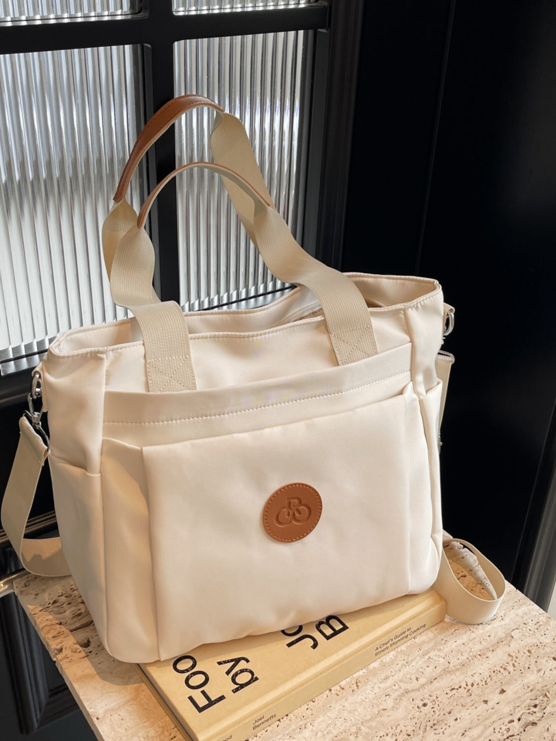 Nylon Solid Color Tote Bag - Sydney So Sweet