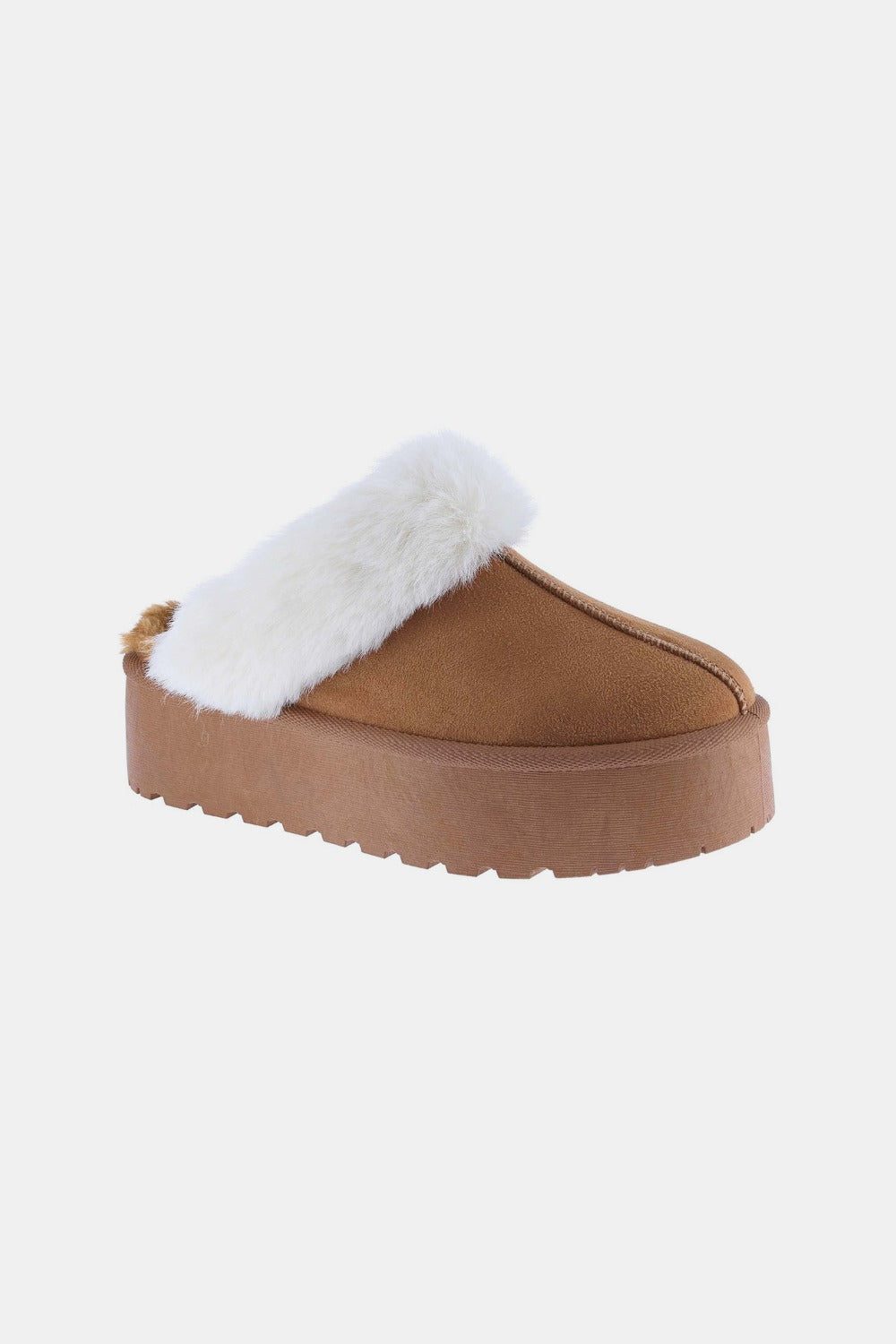 Weeboo Thick Bottom Fur Trim Snow Slippers - Sydney So Sweet