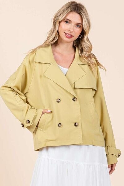 Mittoshop Double Breasted Long Sleeve Trench Coat Jacket - Sydney So Sweet