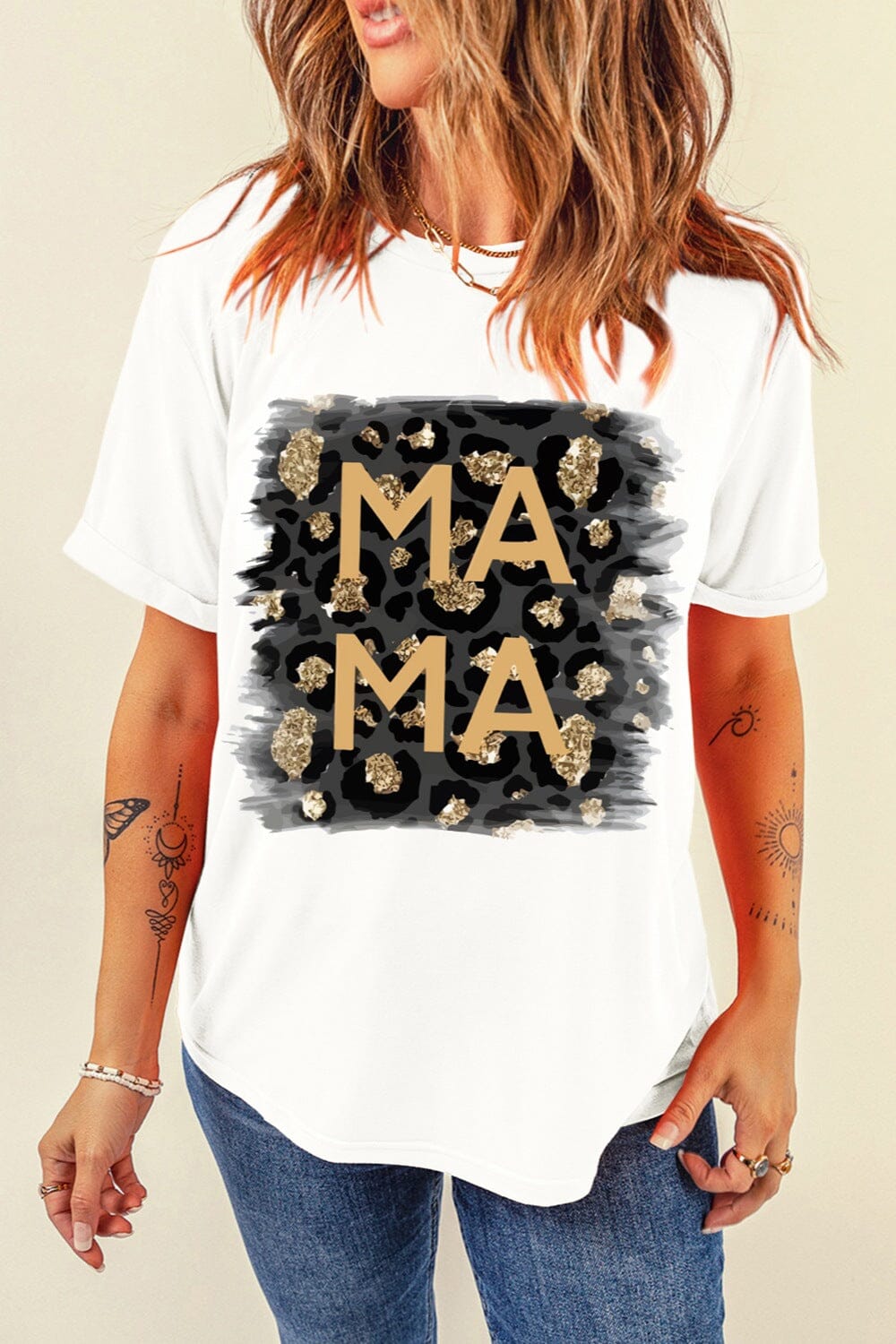 MAMA Round Neck Short Sleeve T-Shirt - Sydney So Sweet