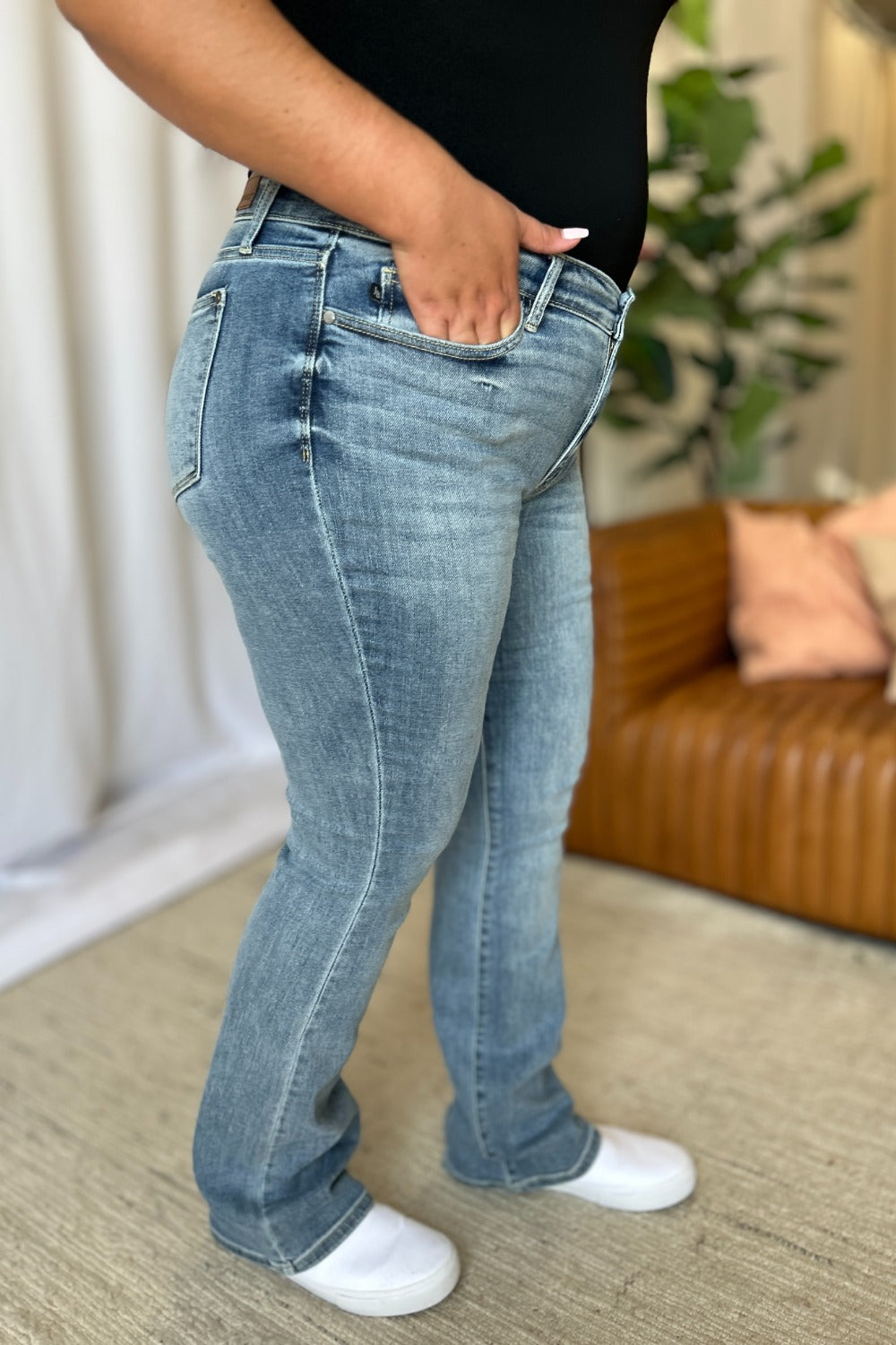 Judy Blue Full Size Medium Rise Bootcut Jeans - Sydney So Sweet