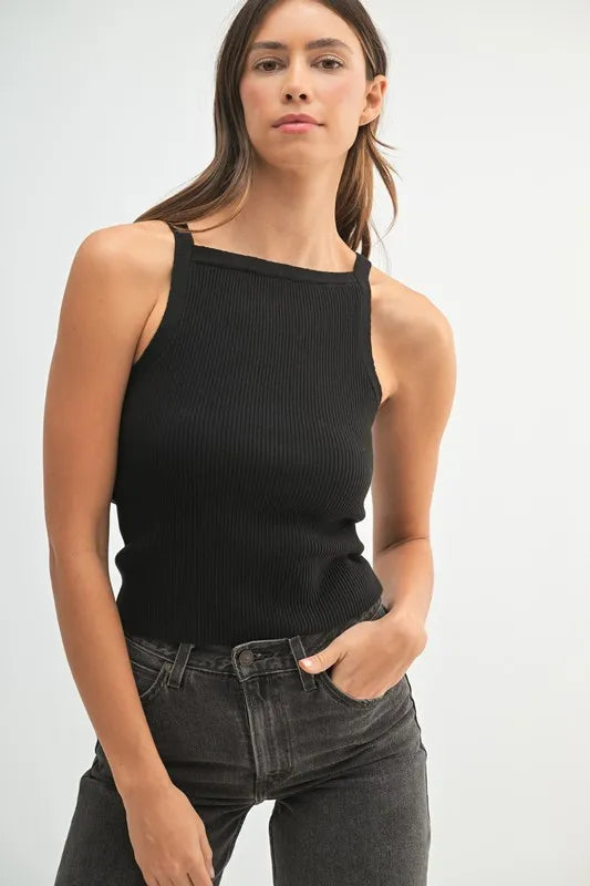 MABLE Ribbed Knit Tank - Sydney So Sweet