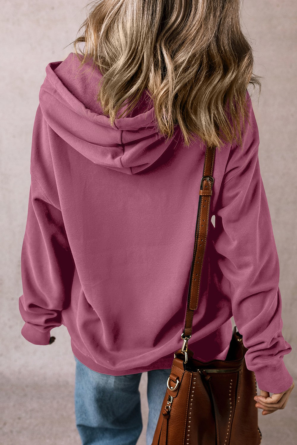 Drawstring Pocketed Long Sleeve Hoodie - Sydney So Sweet