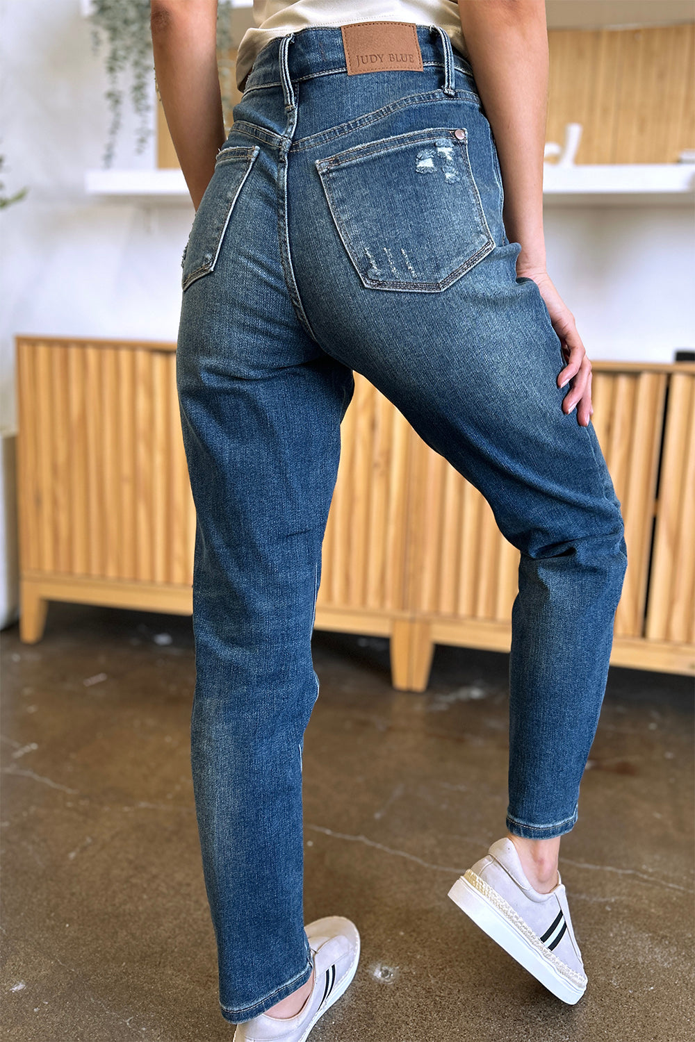 Judy Blue Full Size Tummy Control High Waist Slim Jeans - Sydney So Sweet