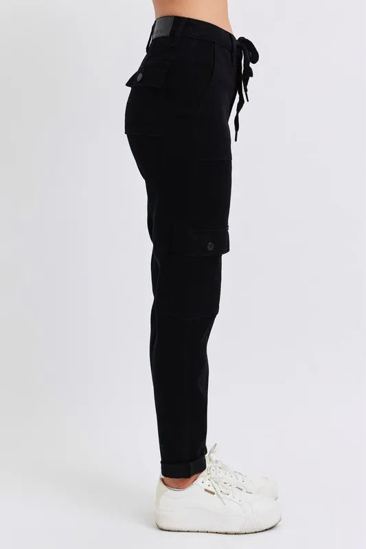 Judy Blue Full Size High Waist Cargo Cuffed Jogger Plus Size - Sydney So Sweet