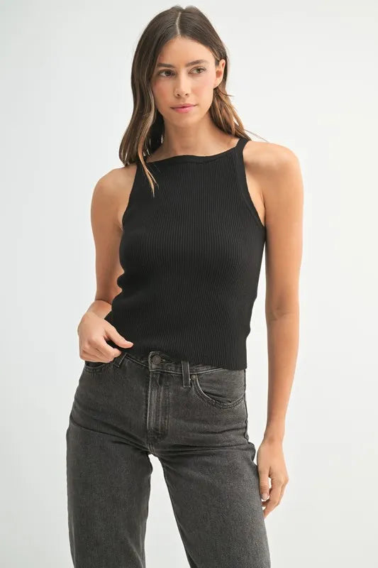 MABLE Ribbed Knit Tank - Sydney So Sweet