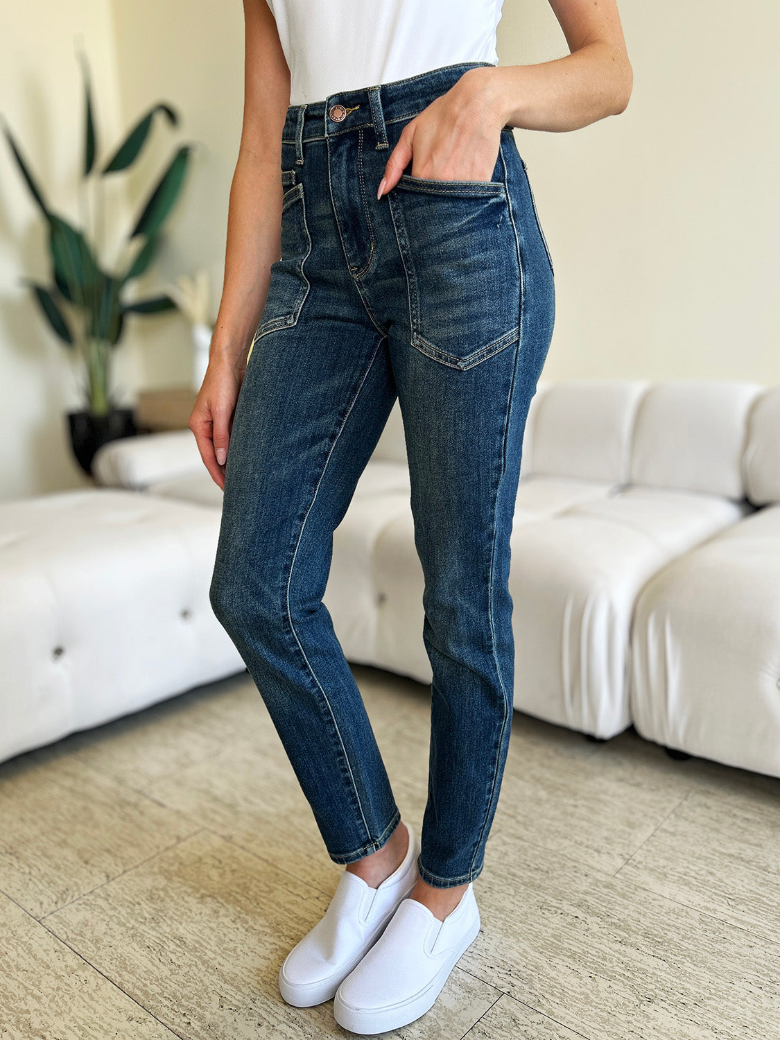 Judy Blue Full Size High Waist Skinny Jeans - Sydney So Sweet