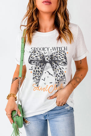 Spooky Witch Social Club Graphic Short Sleeve T-Shirt - Sydney So Sweet